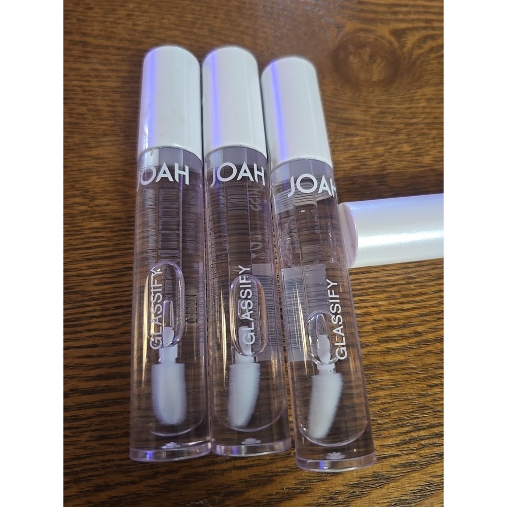Joah Glassify High Shine Lip Gloss Glo 01 Crystal Ball GL001*NEW* Lot Of 3